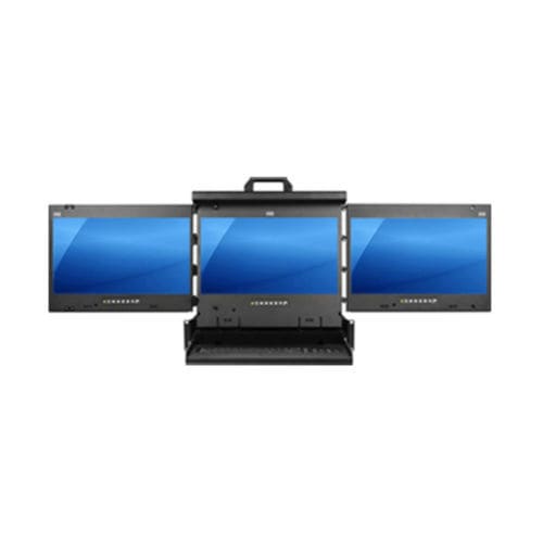 Rack-tiroir 19" - KDR-AV19 series - Acnodes Corporation - à affichage multiple / console / clavier