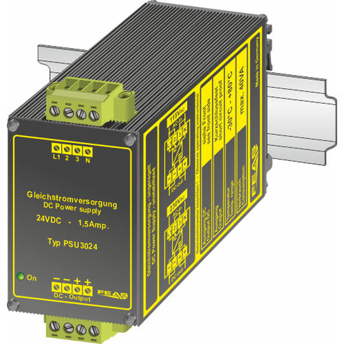 Alimentation électrique non régulée - PSU3024 - FEAS GmbH - sur rail DIN / AC/DC / à sortie simple