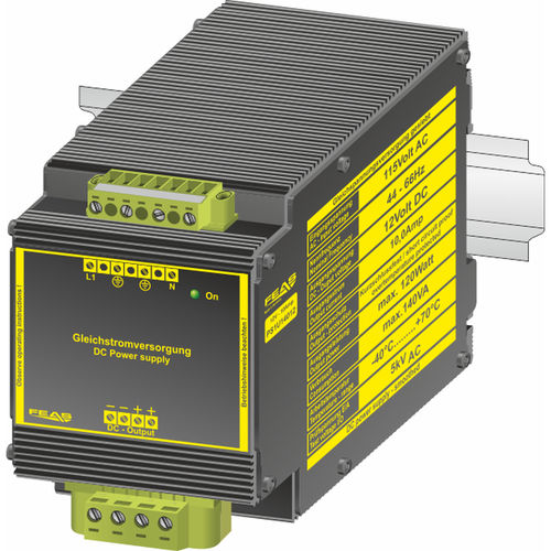 Alimentation électrique non régulée - PS1U14012 - FEAS GmbH - sur rail DIN / AC/DC / à sortie simple