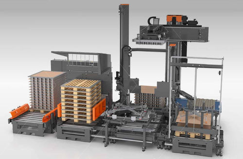 Dépalettiseur couche par couche - HLDP  - TRAPO GmbH - pour boîtes vides / de canettes / automatisé