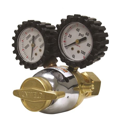 Régulateur de pression de gaz - R series - Uniweld - à diaphragme / mono-étagé / en laiton
