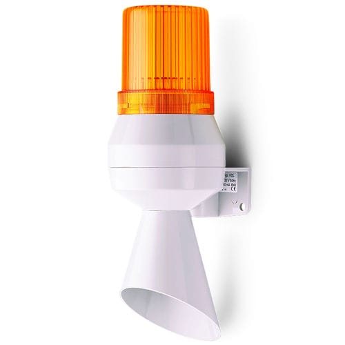 Klaxon d'alarme incendie - KLF - Auer Signal GmbH - avec feu à LED / IP43