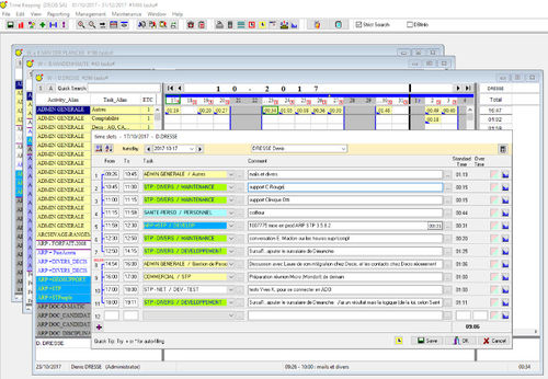 Logiciel de gestion de projet - TimeKeeper - DECIS SA - d'interface / de reporting / de planification