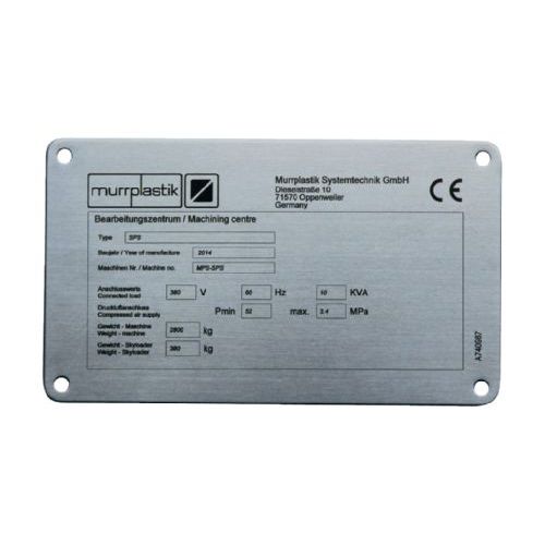 Étiquette imprimable - EST series - MURRPLASTIK SYSTEMTECHNIK - en inox / pour équipements miniers / pour l'industrie pétrochimique