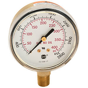 Manomètre absolu - 600 - AMETEK Pressure - à cadran / fileté / en laiton