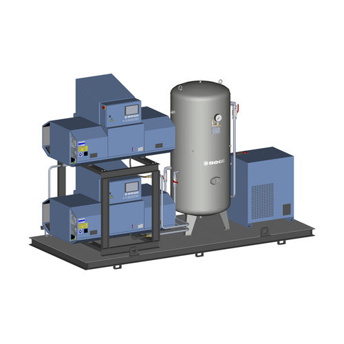 Groupe compresseur d'air - FLEXPET - BOGE - à vis / sans huile / stationnaire