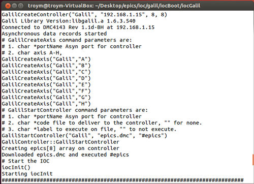 Logiciel d'interface - EPICS - Galil - de régulation de mouvement / d'automate programmable / pour les infrastructures
