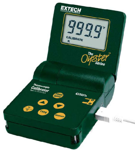Calibrateur de température - 433201   - Extech - pour thermocouple / portable