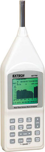 Sonomètre analyseur - 407790   - Extech - classe 2 / avec acquisition de données / en temps réel