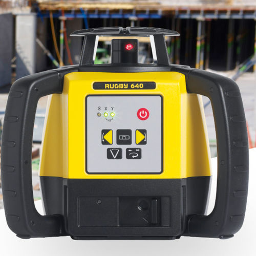 Niveau laser rotatif - Rugby 640 - Leica Geosystems - automatique / de contrôle / digital