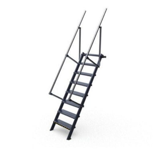 Escalier droit - A0007704 - L'Echelle Européenne - en aluminium