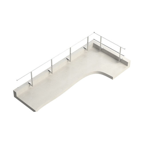 Garde-corps sur bac en acier - EEZ0 series - L'Echelle Européenne - en aluminium / pour chantier