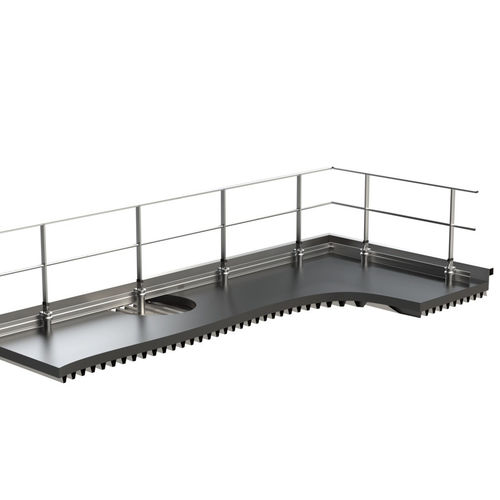 Garde-corps sur bac en acier - EEBE-D series - L'Echelle Européenne - en aluminium