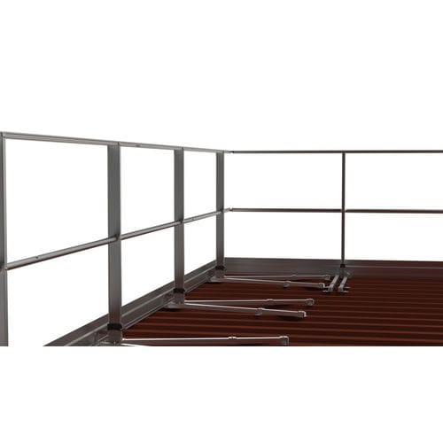 Garde-corps sur bac en acier - EEBA-D series - L'Echelle Européenne - en aluminium / pour toiture métallique