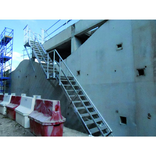 Escalier droit - ESCALIERTEMPO - L'Echelle Européenne - en aluminium / de chantier