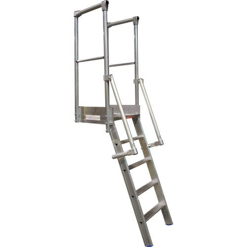 Échelle en aluminium - LEEVEL805 series - L'Echelle Européenne - pour plate-forme