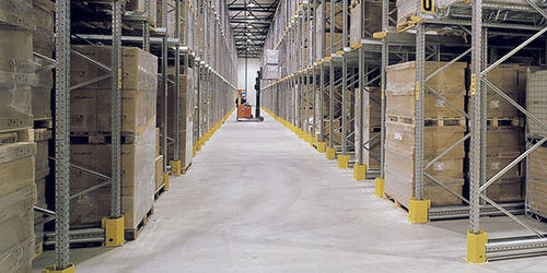 Rayonnage pour entrepôt de stockage - P90 - DEXION - à étagères / par accumulation / à palette compact