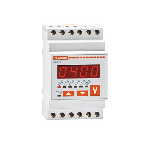 Voltmètre numérique - DMK70R1 - LOVATO ELECTRIC - sur rail DIN / AC