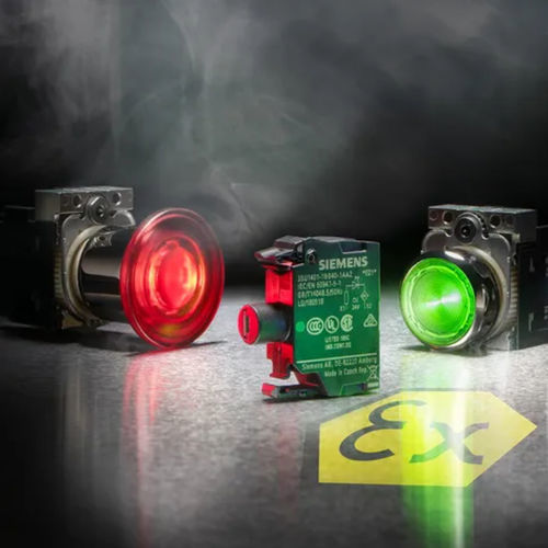 Bouton poussoir coup de poing - Siemens Safety Integrated - d'arrêt d'urgence / étanche / ATEX