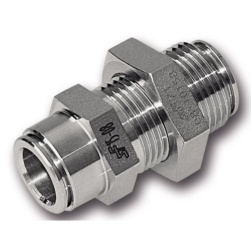 Raccord pneumatique - PI-BUH - Schwer Fittings - push-in / en acier inoxydable / mâle
