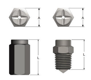 Buse de pulvérisation - 1/8 - 2 1/2", max. 150 psi | SQ series - BEX - pour liquides / à cône plein