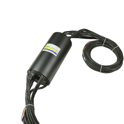 Collecteur tournant arbre traversant - LPT050-4030 - JINPAT Electronics Co., Ltd. - pour table rotative / de courant fort / robuste