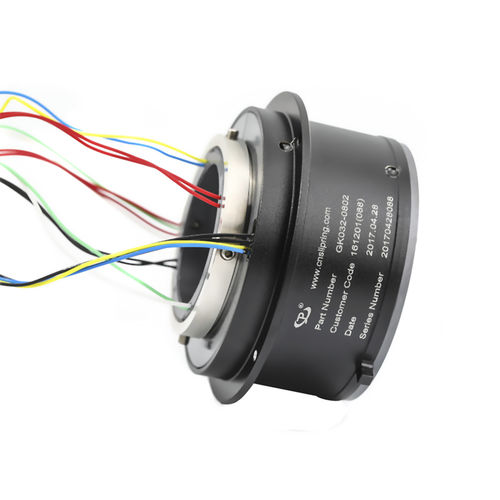 Collecteur tournant électrique - LPT032-0802 - JINPAT Electronics Co., Ltd. - à axe creux / en aluminium / modulaire