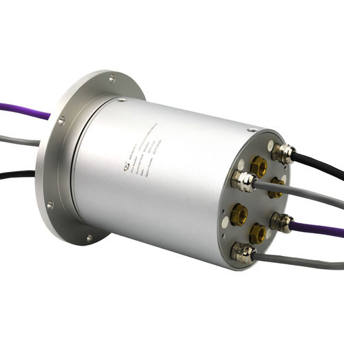 Collecteur tournant électropneumatique - LPT000-0415-0406-04S-04A - JINPAT Electronics Co., Ltd. - à arbre plein / pour applications industrielles / en aluminium anodisé