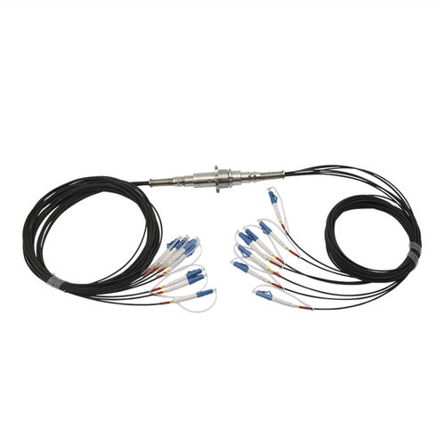Collecteur tournant électro-optique - LPFO-07N-A - JINPAT Electronics Co., Ltd. - à arbre plein / en inox / pour raccord tournant à fibre optique