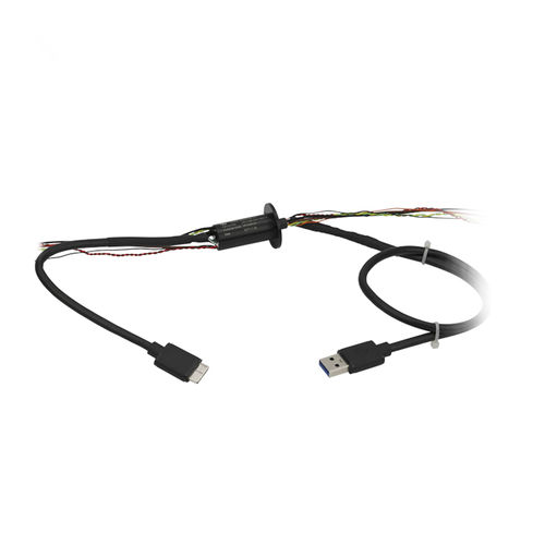 Collecteur tournant USB - LPM-30B-0205-02S-U3 - JINPAT Electronics Co., Ltd. - à capsule / en aluminium / avec contacts en or