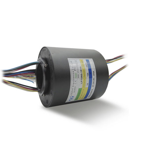 Collecteur tournant avec passage au centre - LPT050 -0610/1815 - JINPAT Electronics Co., Ltd. - pour équipement médical / pour éolienne / à balais multibrins