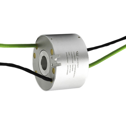 Collecteur tournant pour bus CAN - LPT025-0405-04S - JINPAT Electronics Co., Ltd. - avec passage au centre / pour équipement médical / alliage d'aluminium
