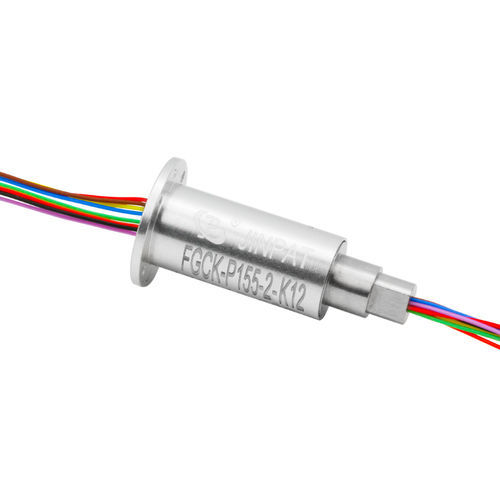 Collecteur tournant en aluminium anodisé - FGCK-P155-2-K12 - JINPAT Electronics Co., Ltd. - compact / à bride / IP55