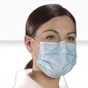 Masque de protection jetable - AlphaAir® BL 5005 - ALPHA PRO TECH - chirurgical / antiparticules / léger
