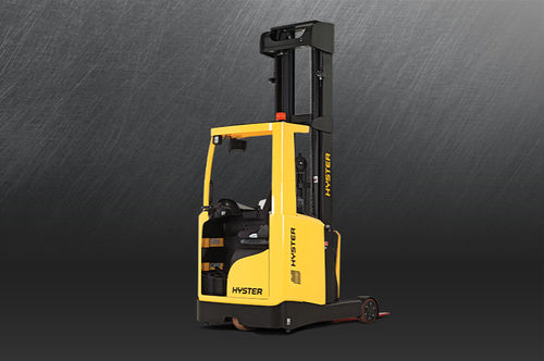 Chariot élévateur à mât rétractable électrique - R1.4-2.5 - HYSTER - à position assise de côté / pour allée étroite / pour l'intérieur