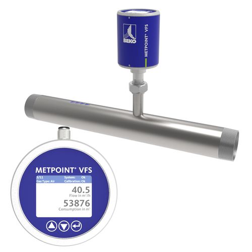 Débitmètre thermique - METPOINT VFS TM - BEKO TECHNOLOGIES GmbH - volumique / pour air comprimé / en acier inoxydable