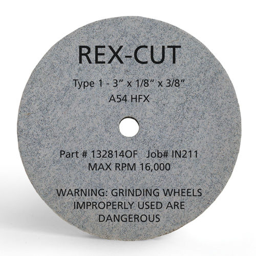 Meule de rectification - 897204 - Rex-Cut Abrasives - d'ébavurage / plate / à l'oxyde d'aluminium