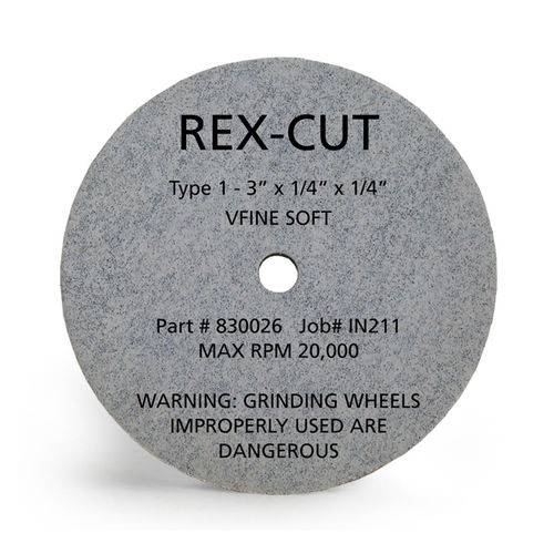 Meule de rectification - 830027 - Rex-Cut Abrasives - de finition / d'ébavurage / plate