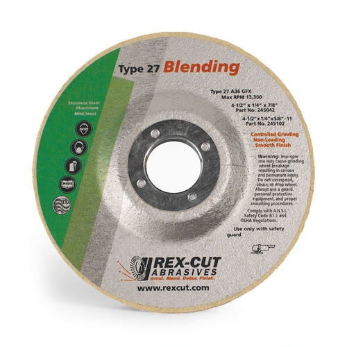 Meule de rectification - 245051 - Rex-Cut Abrasives - plate / en carbure de silicium / à l'oxyde d'aluminium