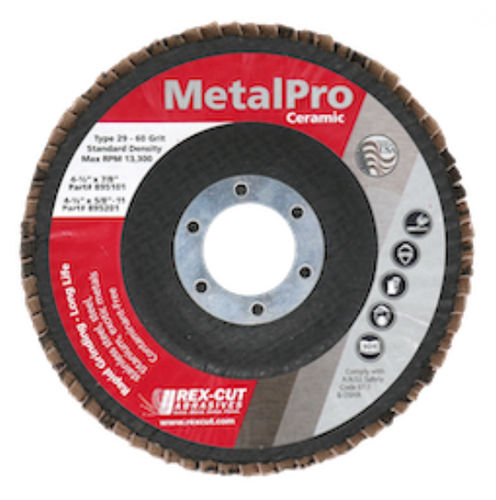 Disque à lamelle de finition - MetalPro - Rex-Cut Abrasives - en céramique