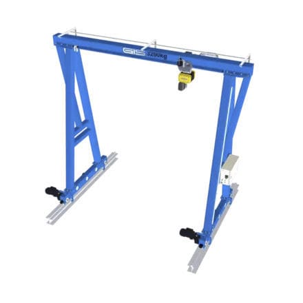 Portique sur rail - GIS AG - électrique / en acier / en aluminium