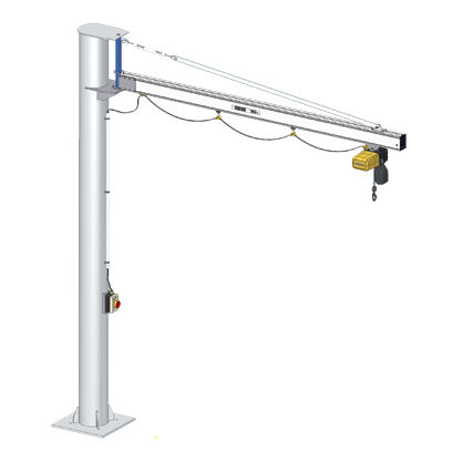 Potence en aluminium - GISKB - GIS AG - sur colonne / 270° / de levage