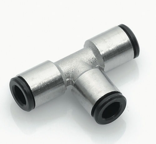 Raccord pneumatique - EF05 - NieRuf Gmbh - push-in / en T / en laiton nickelé