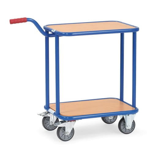 Chariot de transport - 1164 - fetra - en acier / 2 niveaux / à plateau