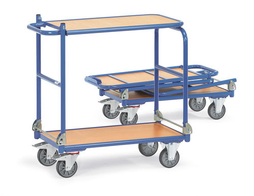 Chariot de transport - 1140,1141 - fetra - en acier / 2 niveaux / pour plate-forme