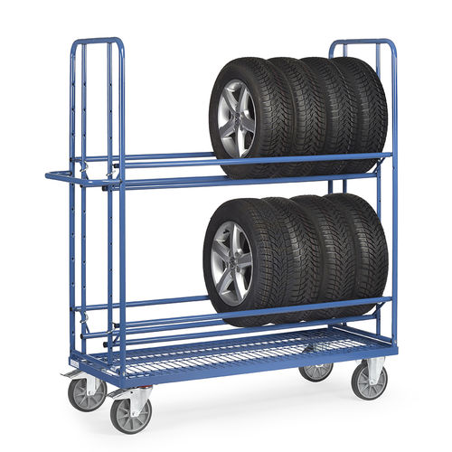 Chariot de stockage - 4596 - fetra - en acier / 2 niveaux / pour pneus