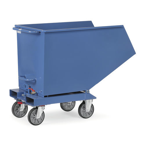 Benne basculante en acier - 4702A - fetra - pour déchets / pour produits en vrac / pour chariot élévateur