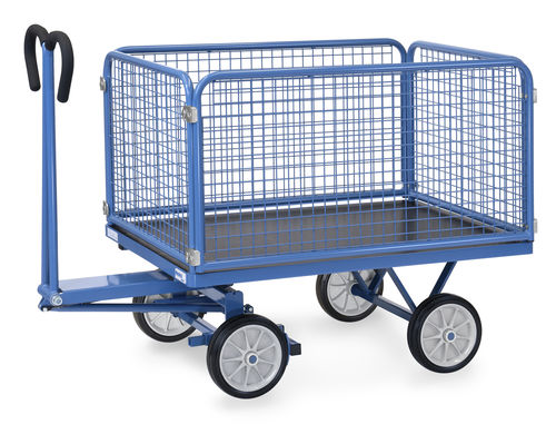 Chariot de transport - 6433V - fetra - en acier / à plate-forme / porte-bacs