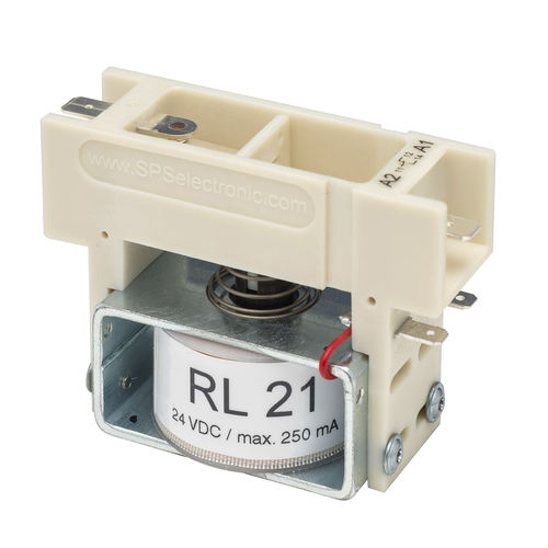 Relais électromécanique haute tension - RL 21 - SPS electronic GmbH - 24 Vcc / connexion par Faston / pour moteur