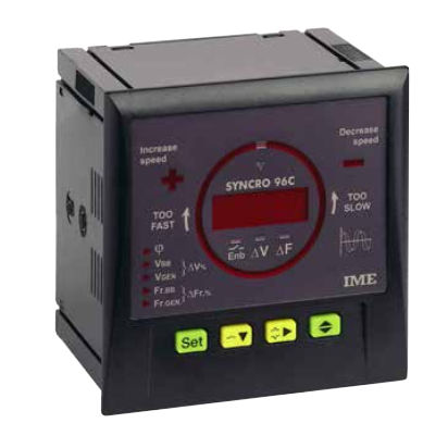 Relais de surveillance de fréquence - SYNCRO 96C - IME Spa - de synchronisation / à montage affleurant / à montage sur panneau